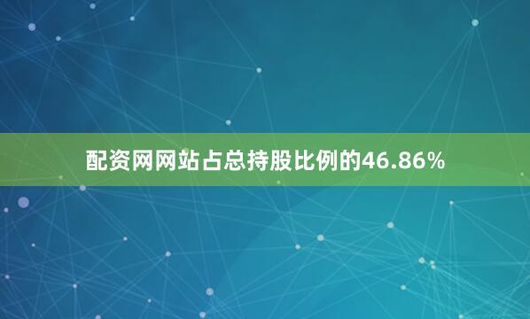 配资网网站占总持股比例的46.86%